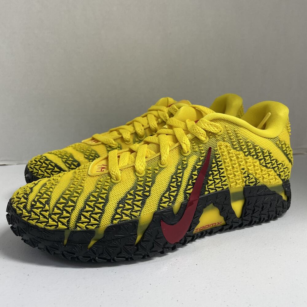 Nike Ja 3 Let Me Be Ja HF2793 702 Size 7.5 Men Black Yellow Basketball Sneaker